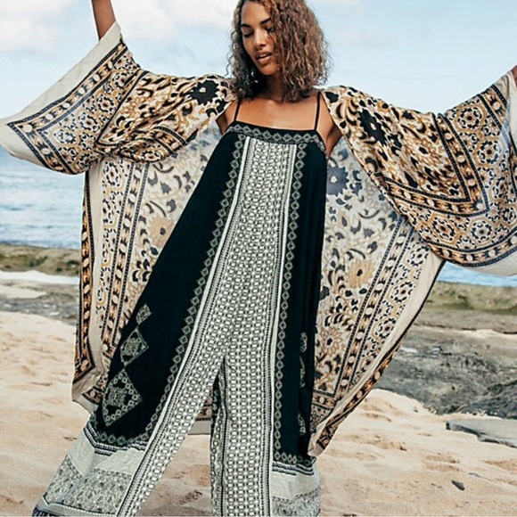 Free People Hazel Jumpsuit Mixed Print black - Picture 6 of 16